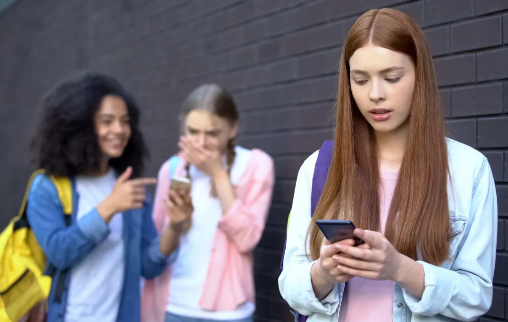 student feeling anxious about being surveilled online