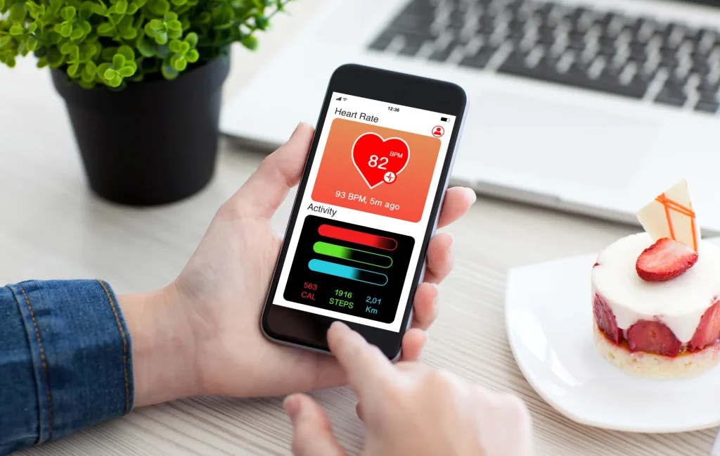 student tracking their emotional state on app 