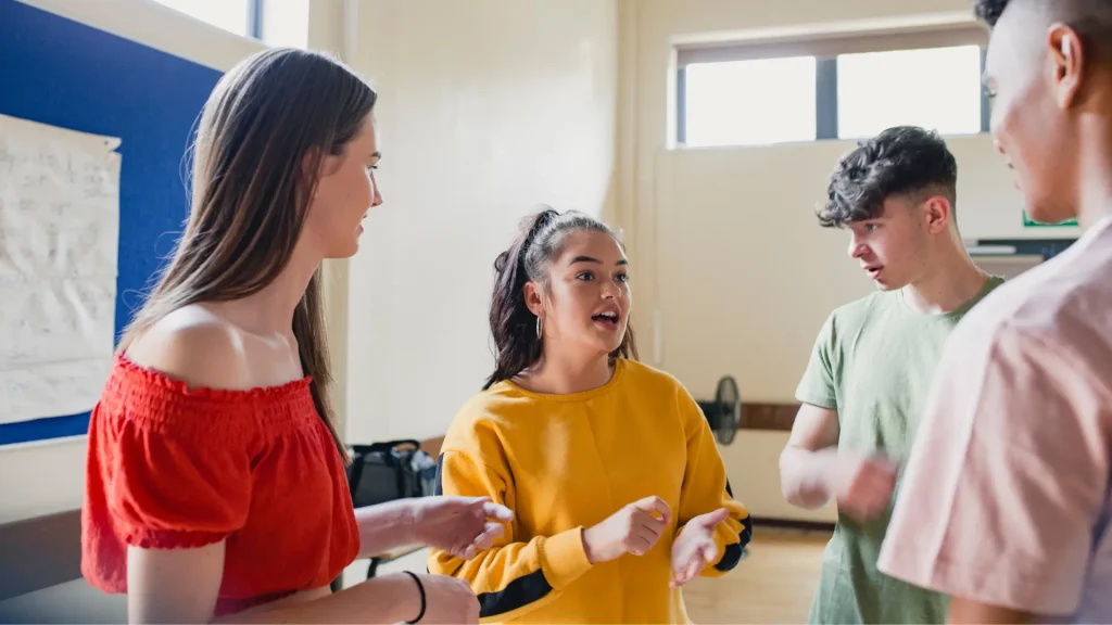 high school students being involved in planning an event or initiative